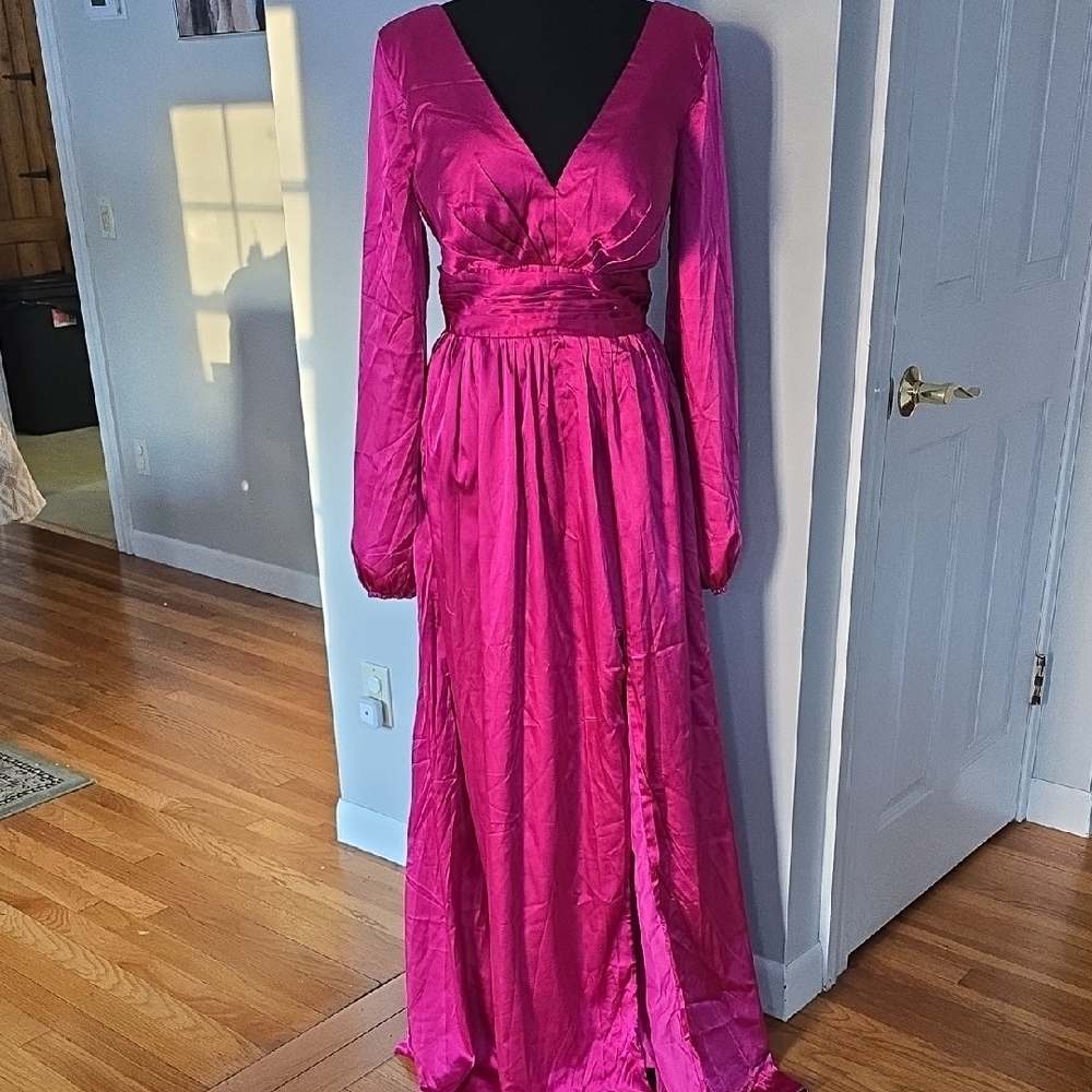 Elegant Pink Evening Gown NWOT